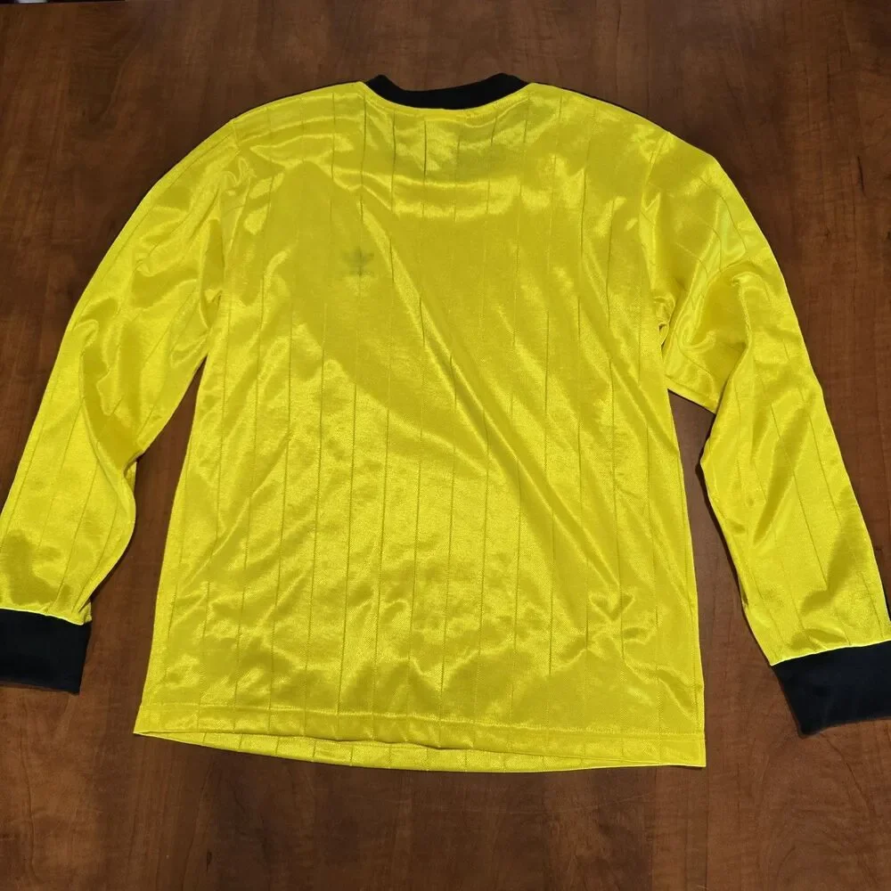 Adidas Vintage Mens 80s Trefoil Hit Long Sleeve Goalkeeper Jersey Made In USA M